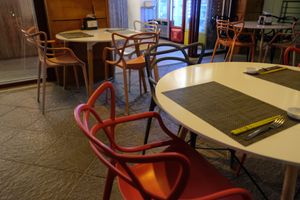 Interestingly-designed chairs at Sunrice in Quepos