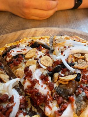   at La Matatena Pizzeria in Oaxaca