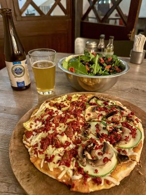   at La Matatena Pizzeria in Oaxaca