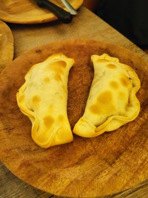 Vegan empanadas at La Matatena Pizzeria in Oaxaca