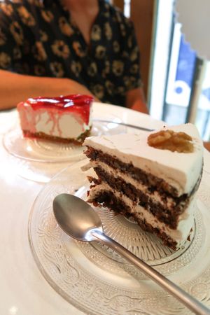 Cheesecake and Carrot Cake at Alice in Wonder Pie in Santiago De Compostela
