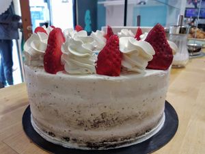 Selva Negra o Black forest vegana at Alice in Wonder Pie in Santiago De Compostela