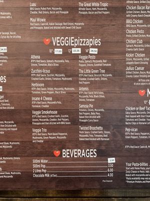 Speisekarte   at Red Tomato Pies in Golden