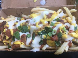 Loaded fries  at Veg Bar in North Hobart
