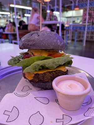 Cheese burger  at Veg Bar in North Hobart