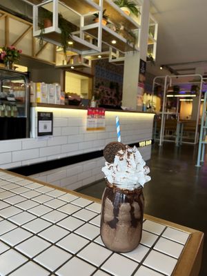 Oreo shake at Veg Bar in North Hobart