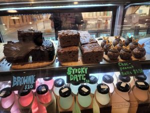 At the counter at Veg Bar in North Hobart