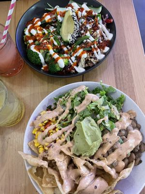Mexicali Bowl and Soul Sister Bowl #Veganuary at Veg Bar in North Hobart