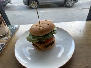 Classic burger   at Veg Bar in North Hobart