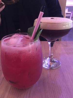 Cocktails at Veg Bar in North Hobart