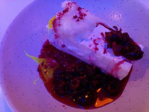 lemon cheezecake at Veg Bar in North Hobart