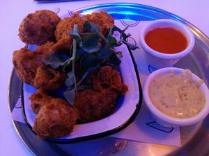 cauliflower buffalo wings at Veg Bar in North Hobart