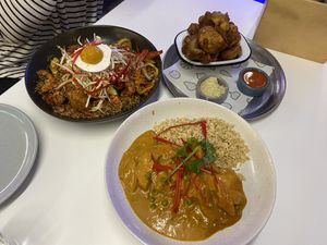 Massaman and Mee Goreng at Veg Bar in North Hobart