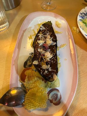 Berenxena con miso at Hervor e Fervor in Santiago De Compostela