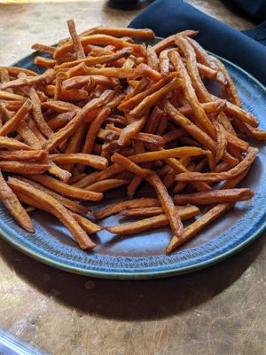 Sweet potato fries  at Guru's in Provo
