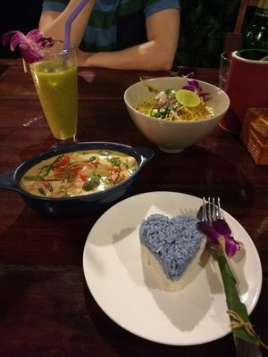 Panang curry and kao soy, both with tofu at Be Cosy Rest formerly Blue Lagoon - Maybe closed in Koh Chang