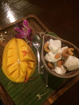 Coconut ice cream with cashews and mango  at Be Cosy Rest formerly Blue Lagoon - Maybe closed in Koh Chang