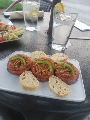 Eggplant with Tapenade at Stagecoach Place Cafe in Crossville