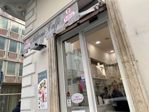 store front at Milano Caffe in Rome