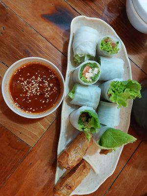 Spring rolls #Veganuary at Ans Vegetarian Cuisine  in Da Nang