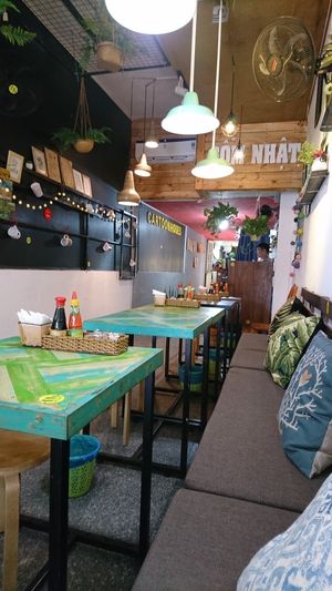 Inside the restaurant at Ans Vegetarian Cuisine  in Da Nang