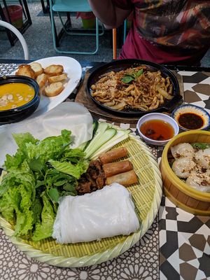 The food portion is huge! at Ans Vegetarian Cuisine  in Da Nang