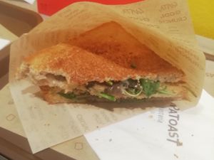 Vegan option at Capatoast in Padua