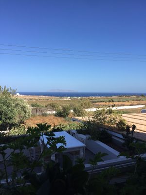 Stunning view  at Aroma Avlis in Santorini