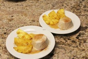 Grilled Pineapple with Ginger Syrup and Coconut Icecream at Green & Vegan - Pop-Up in Cape Town