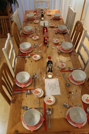 Dinner table at Green & Vegan - Pop-Up in Cape Town