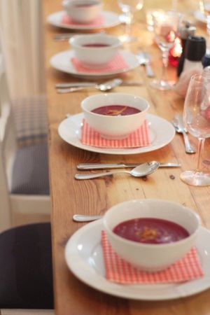 Chilled Beetroot Soup with Orange and Fennel at Green & Vegan - Pop-Up in Cape Town