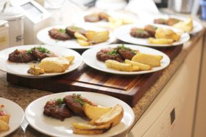 Veggie Burgers with Chunky Oven Baked Chips at Green & Vegan - Pop-Up in Cape Town