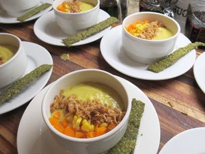 Creamy Corn Soup at Green & Vegan - Pop-Up in Cape Town