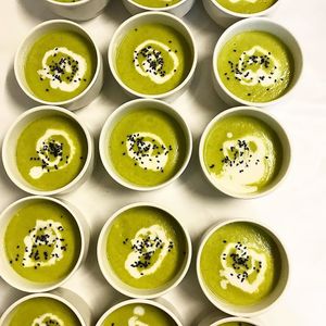 Chilled Pea and Mint Soup at Green & Vegan - Pop-Up in Cape Town