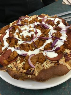 Deep dish pizza from Saturday night! at Ten Forward Cafe in Ithaca