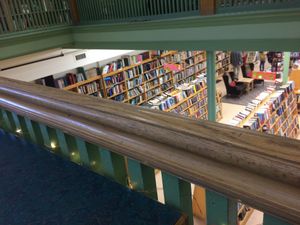 View downstairs at Ten Forward Cafe in Ithaca