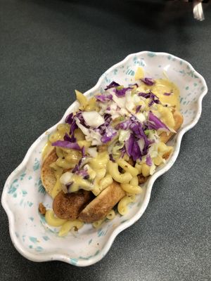 Garbage dog at Ten Forward Cafe in Ithaca