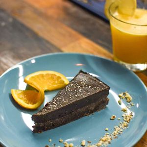 Raw Vegan Chocolate Cake at Marta's Veggie Fusion in Split