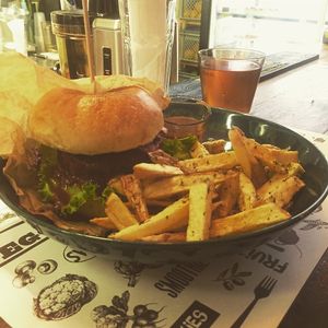 Vegan Burger at Marta's Veggie Fusion in Split