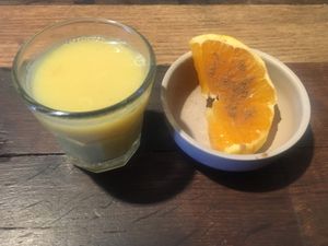 Ginger shot. at Marta's Veggie Fusion in Split