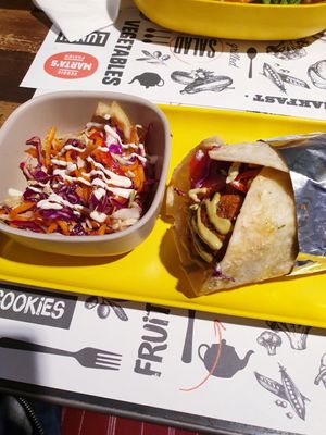 Falafel wrap at Marta's Veggie Fusion in Split
