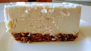 Lime cheesecake at Marta's Veggie Fusion in Split