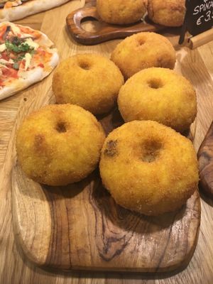 Vegan arancini ....rice ball from Italy ??  at Pinsa & Co in The Hague