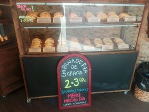 yummy pastries with plant based and vegan options at La Empanaderie in Barcelona