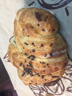 Best Chocolate Croissant Ever! at D'Monica in Barcelona