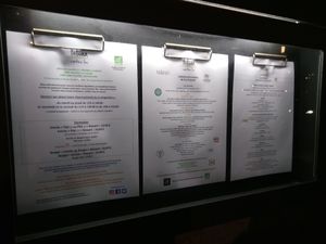 Seasonal menu (winter) at Totum Cantine Bio in Nantes