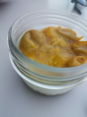 "cheese"cake in a cup at Totum Cantine Bio in Nantes