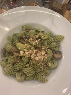 Truffle shuffle without the cheese and spinach pasta  at Pastaus in Valletta