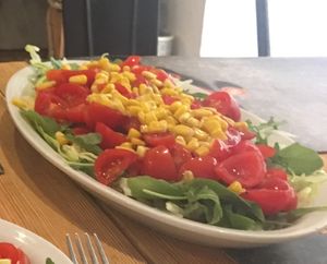 Mixed salad at Pastaus in Valletta
