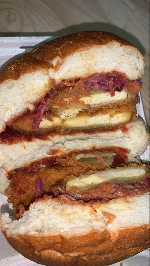 Georgina best fried tofu at Orchard Grocer in New York City